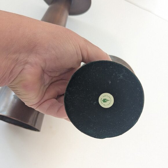 Vintage PartyLite Pillar Bronze Metal Wrapped Candle Holders Boho Industrial - Picture 6 of 8